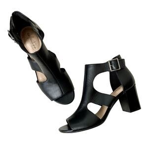 Clarks Leather Chunky Heels